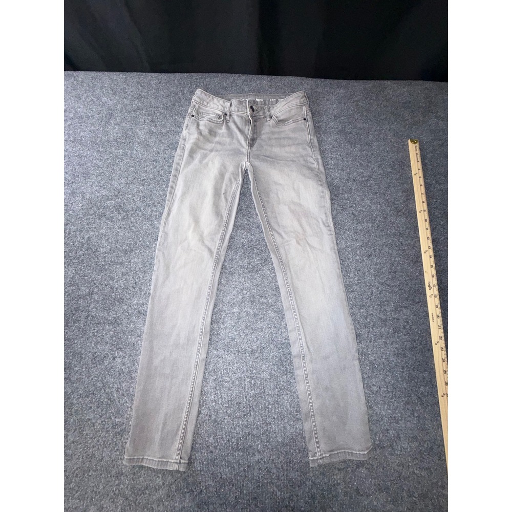 Calvin Klein Jeans Womens Ultimate Skinny Grey Denim Pants Size 4x30